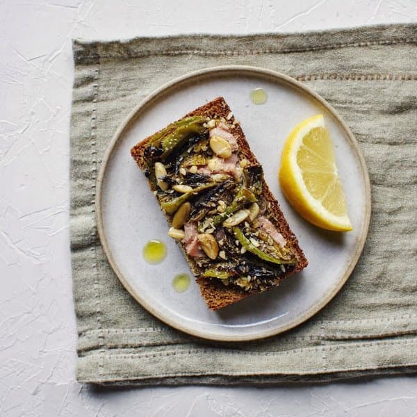 Marchigian Tuna Bite with Brazil Nut, Roasted Fennel and Lemon