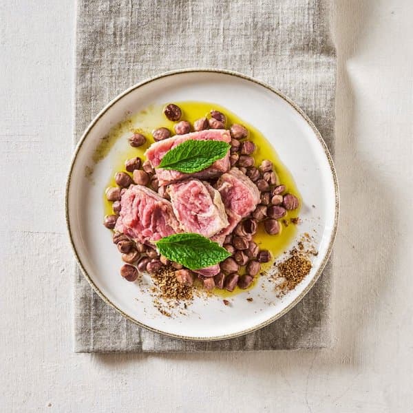 Libyan Spiced Lentil Bite with Lamb, Cumin and Lemon-Mint