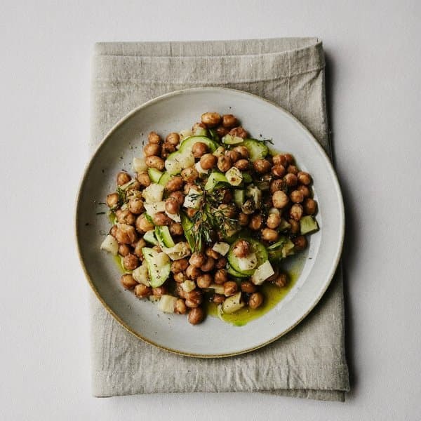 Pugliese Pumpkin-Seed and Chickpea Mezze with Rosemary Olive Oil