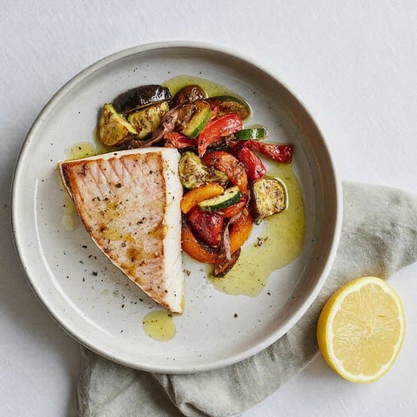 Cod with Roasted Vegetables