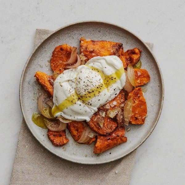 Sweet Potato Hash with Eggs