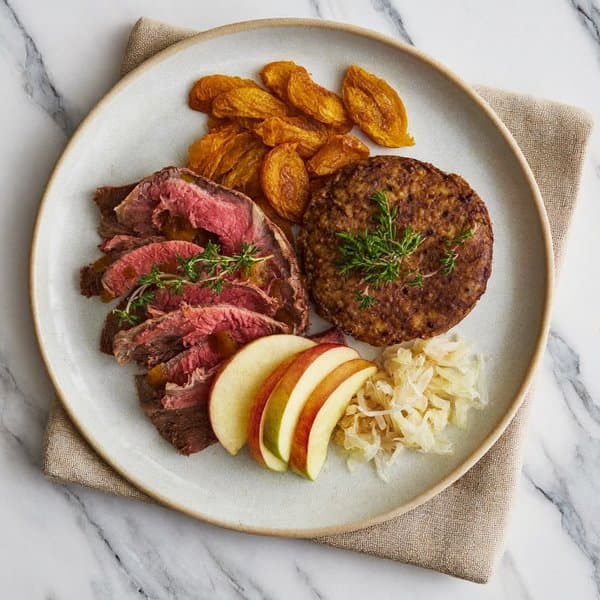 AIP Slow-Cooked Beef and Liver Pâté with Apricot and Sauerkraut