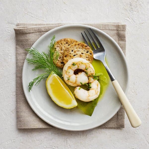 Istrian Shrimp Bite with Lemon, Fennel and Olive Oil