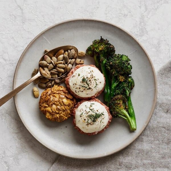 Pugliese Lamb and Pumpkin-Seed Polpette with Charred Broccoli Rabe